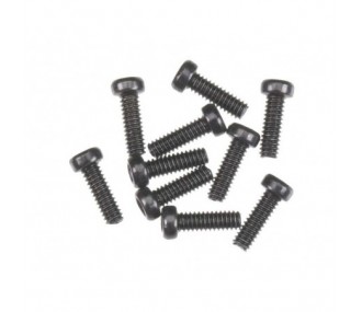 Parti di ricambio per auto RC - AXIAL AXA013 Testa a cappuccio M2x6mm Ossido Nero (10) - FLASH RC