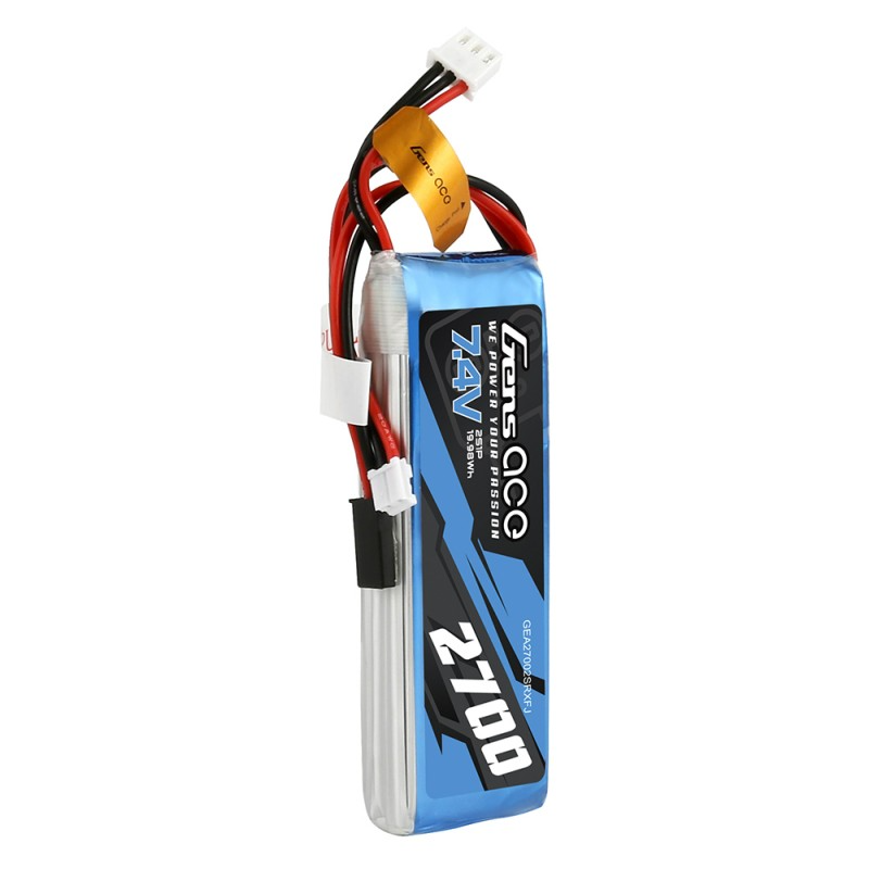 Baterías transmisor - Tx Gensace lipo 2S 7.4V 2700mAh batería para Futaba, Frsky Taranis, Sanwa - FLASH RC