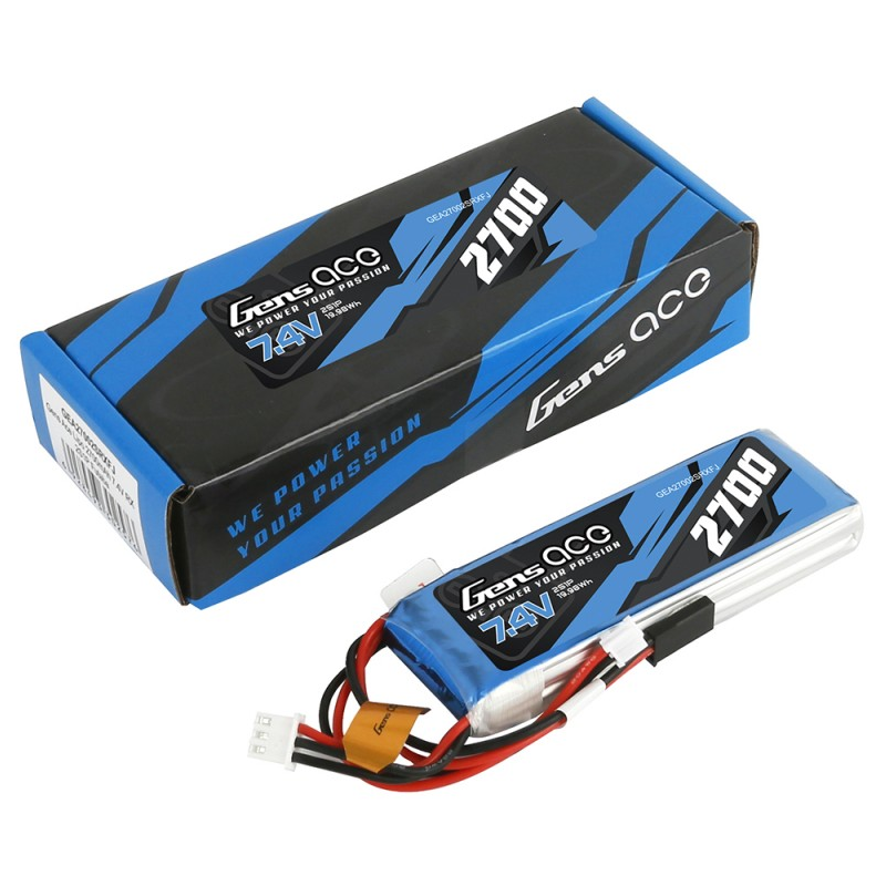 Transmitter batteries - Tx Gensace lipo 2S 7.4V 2700mAh battery for Futaba, Frsky Taranis, Sanwa - FLASH RC