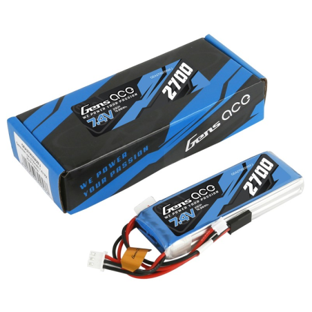 Senderbatterien - Batterie Tx Gensace lipo 2S 7.4V 2700mAh für Futaba, Frsky Taranis, Sanwa - FLASH RC
