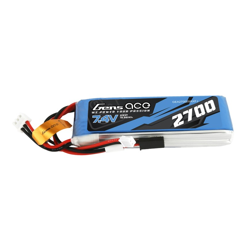 Senderbatterien - Batterie Tx Gensace lipo 2S 7.4V 2700mAh für Futaba, Frsky Taranis, Sanwa - FLASH RC