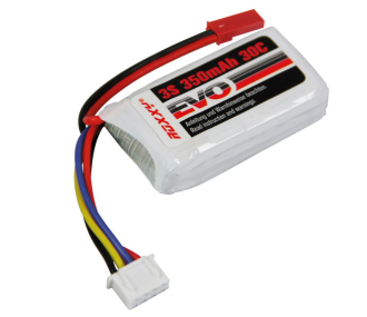 Batteries de propulsion avions RC - Accu Lipo ROXXY EVO 3S 350mAh 30C av.BID-Chip - FLASH RC