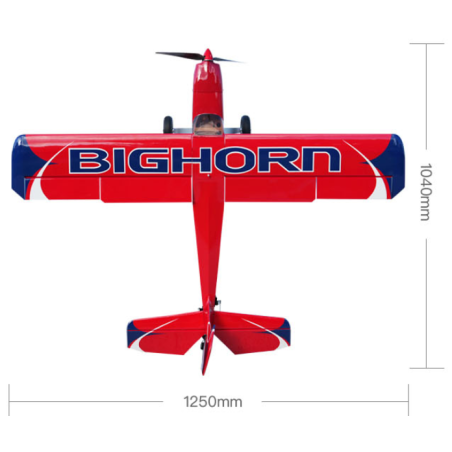 Avión OMPHOBBY BigHorn PRO Verde aprox 1,25m ARF - FLASH RC