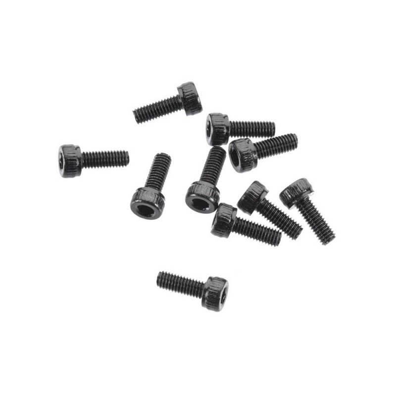 Ricambi per auto RC - AXIAL AXA084 Testa a cappuccio M3x8mm Ossido Nero (10) - FLASH RC