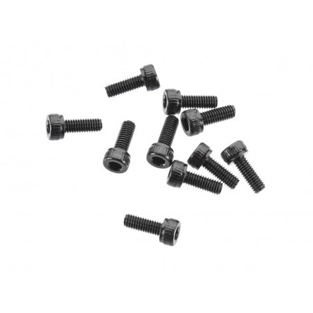 Recambios para coches RC - AXIAL AXA084 Cabeza M3x8mm Óxido Negro (10) - FLASH RC