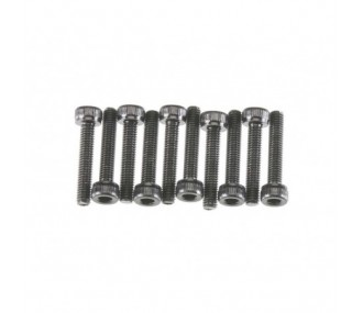 Ricambi per auto RC - AXIAL AXA087 Testa a cappuccio M3x16mm Ossido Nero (10) - FLASH RC
