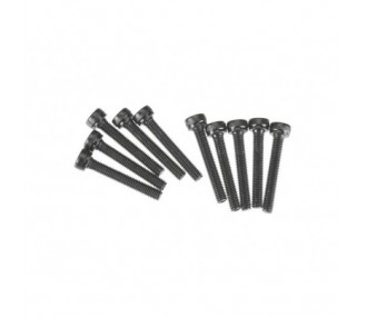 AXIAL AXA088 Cap Head M3x20mm Black Oxide (10) - FLASH RC