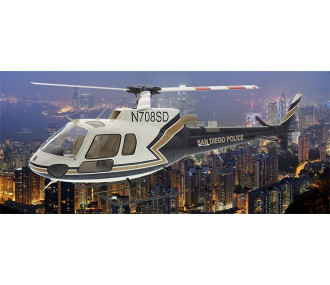 Fuselage Helicoptère - Taille 470 - AS350  Police de San Diego Version KIT 2