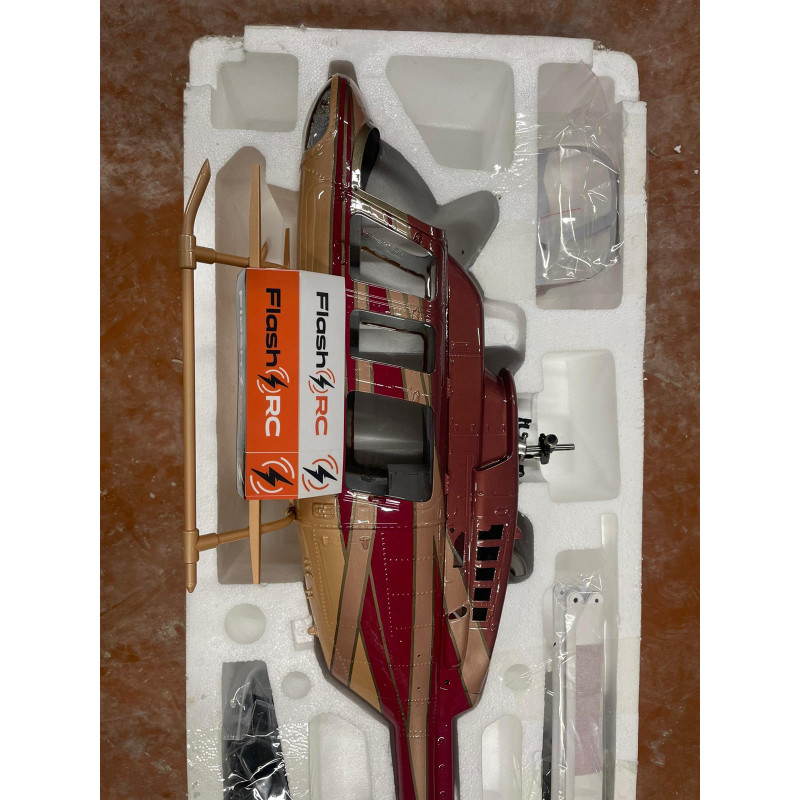 470 size BELL 407 red gold DARK painting   KIT version