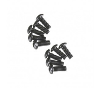 AXIAL AXA114 Hex Sckt ButtonHead M3x8mm Black Oxide (10) - FLASH RC