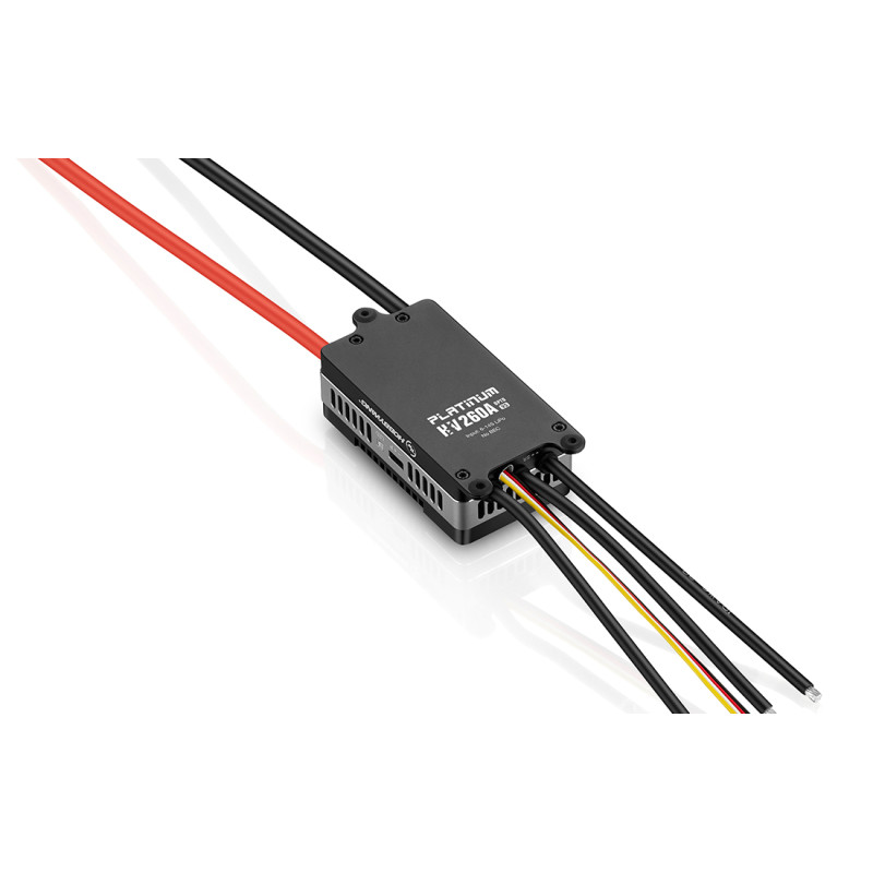Brushless controller 6-14S 260A-HV SBEC Platinum Pro V5 HOBBYWING - FLASH RC