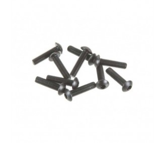 AXIAL AXA116 Hex Socket Button Head M3x12mm Black (10) - FLASH RC
