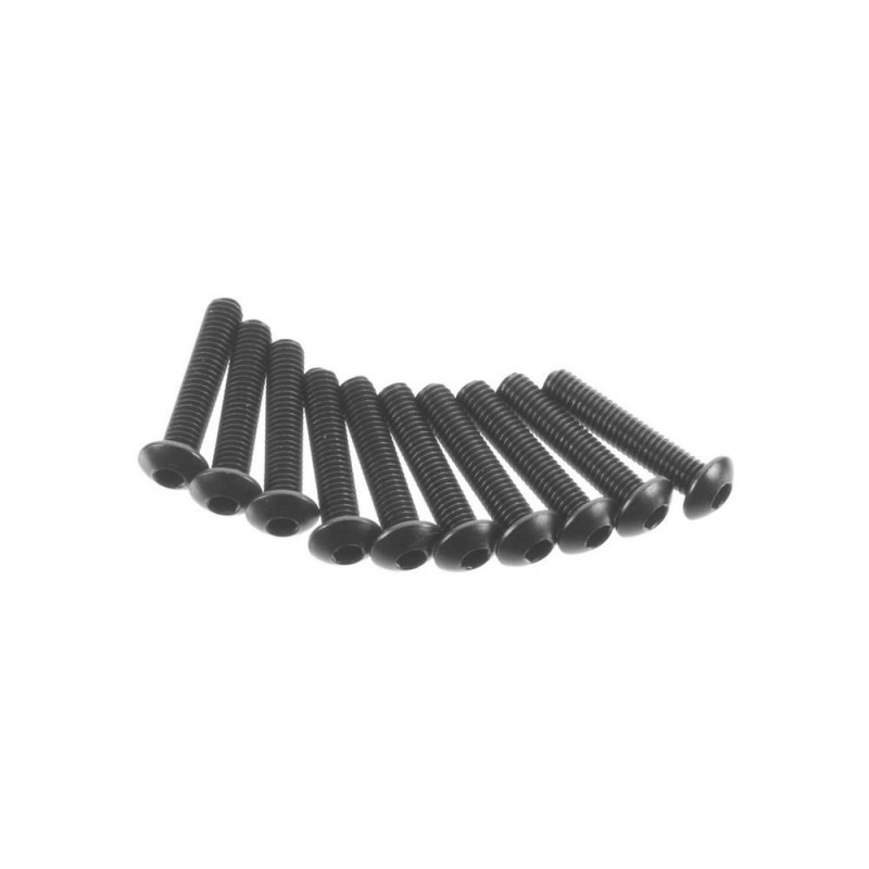 Ersatzteile RC-Cars - AXIAL AXA117 Hex Socket Button Head M3x15mm Black (10) - FLASH RC