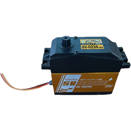 Servos - Monster Savox SV-0236MG digital servo (200g, 40kg.cm, 0.17s/60°) - FLASH RC