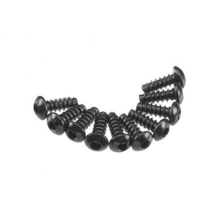 AXIAL AXA434 Hex Tap Button Head M3x8mm Black (10) - FLASH RC