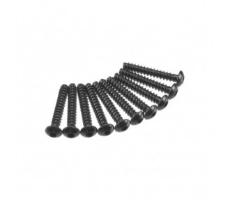 Ersatzteile RC-Cars - AXIAL AXA438 Hex Tap Button Head M3x18mm Black (10) - FLASH RC
