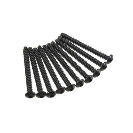 AXIAL AXA441 Hex Tap Button Head M3x30mm Black (10) - FLASH RC