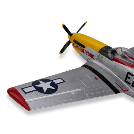 UMX P-51D Mustang "Detroit Miss" BNF Basic con AS3X y SAFE Select