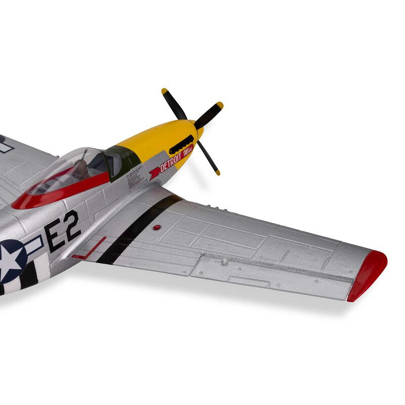 Avion UMX P-51D Mustang “Detroit Miss” BNF Basic avec AS3X et SAFE Select- FLASH RC