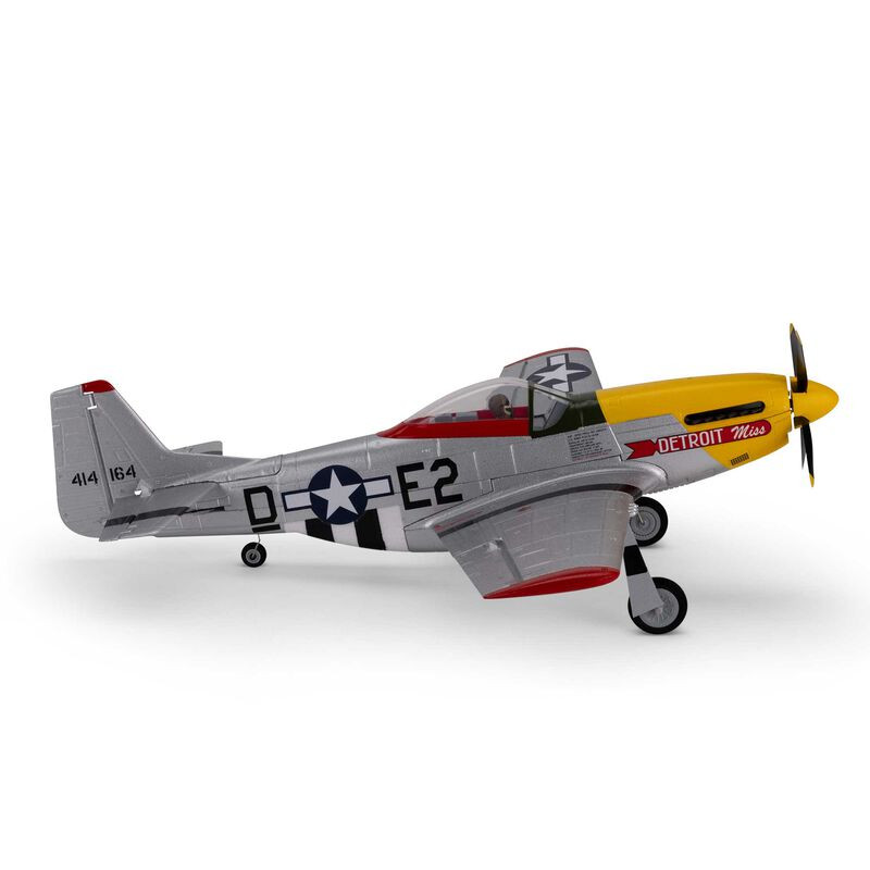 UMX P-51D Mustang "Detroit Miss" BNF Basic con AS3X e selezione SAFE