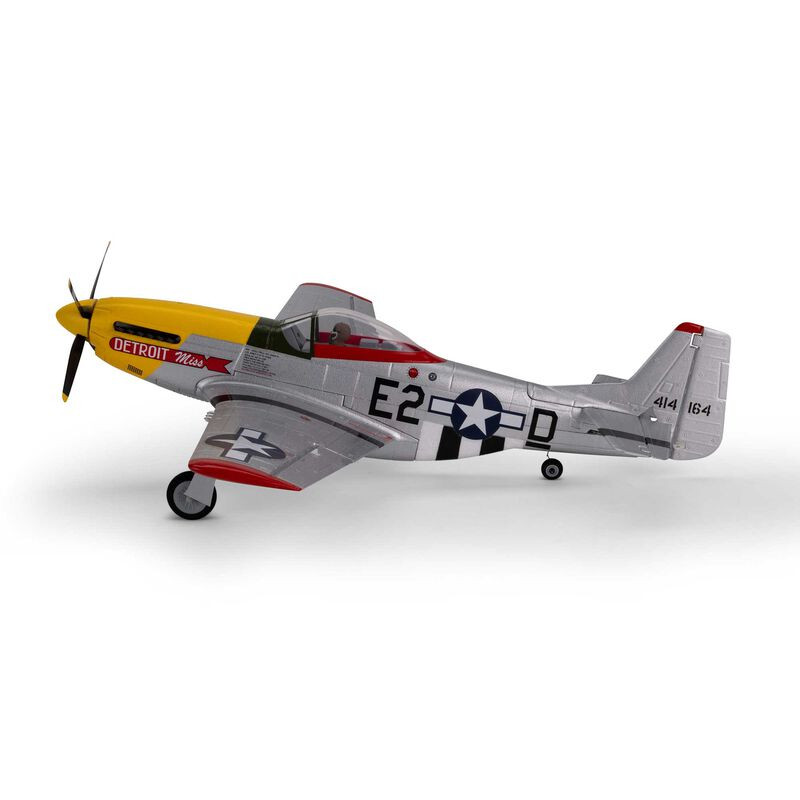 Flugzeug UMX P-51D Mustang "Detroit Miss" BNF Basic mit AS3X und SAFE Select