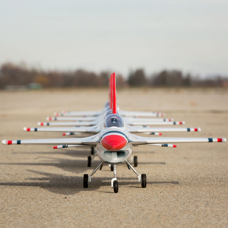 Jet F-16 Thunderbirds 70mm EDF Jet BNF Basic con AS3X e SAFE Select- FLASH RC