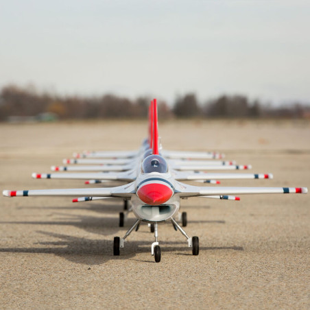 Jet F-16 Thunderbirds 70mm EDF Jet BNF Basic con AS3X e SAFE Select- FLASH RC