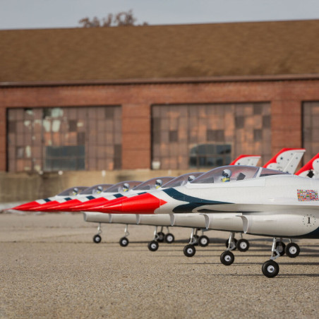 Jet F-16 Thunderbirds 70mm EDF Jet BNF Basic con AS3X y SAFE Select- FLASH RC