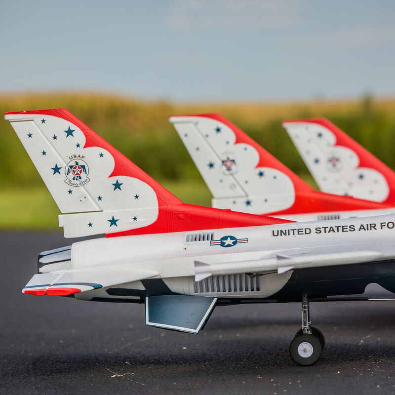 Jet F-16 Thunderbirds 70mm EDF Jet BNF Basic avec AS3X et SAFE Select- FLASH RC
