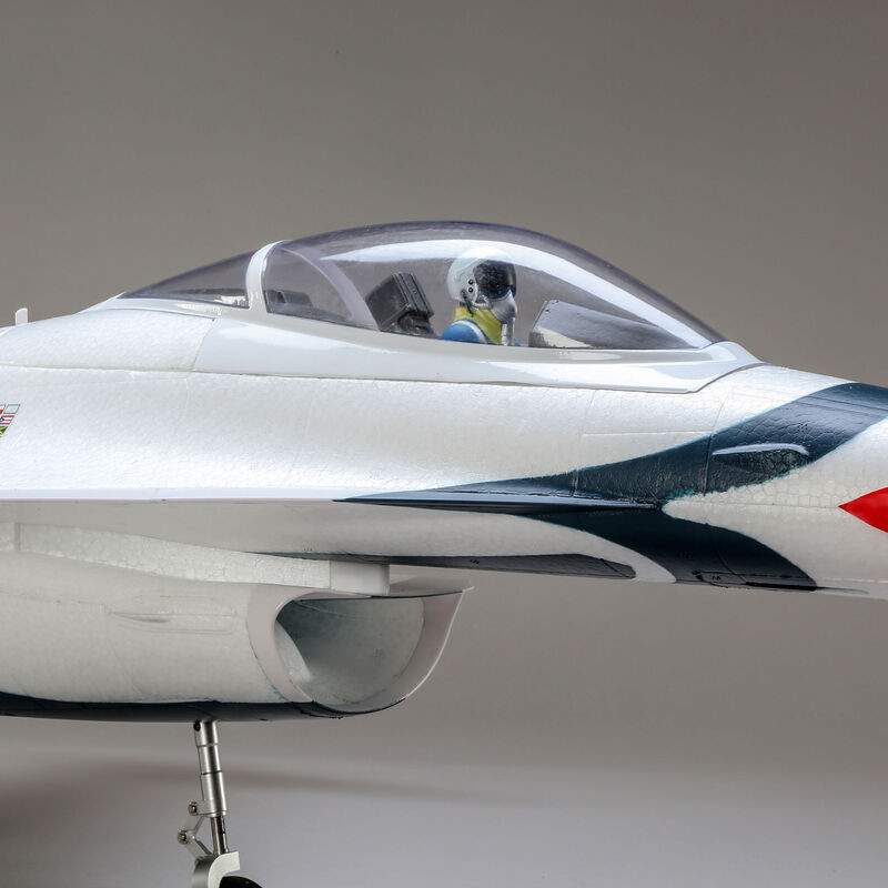 Jet F-16 Thunderbirds 70mm EDF Jet BNF Basic avec AS3X et SAFE Select- FLASH RC