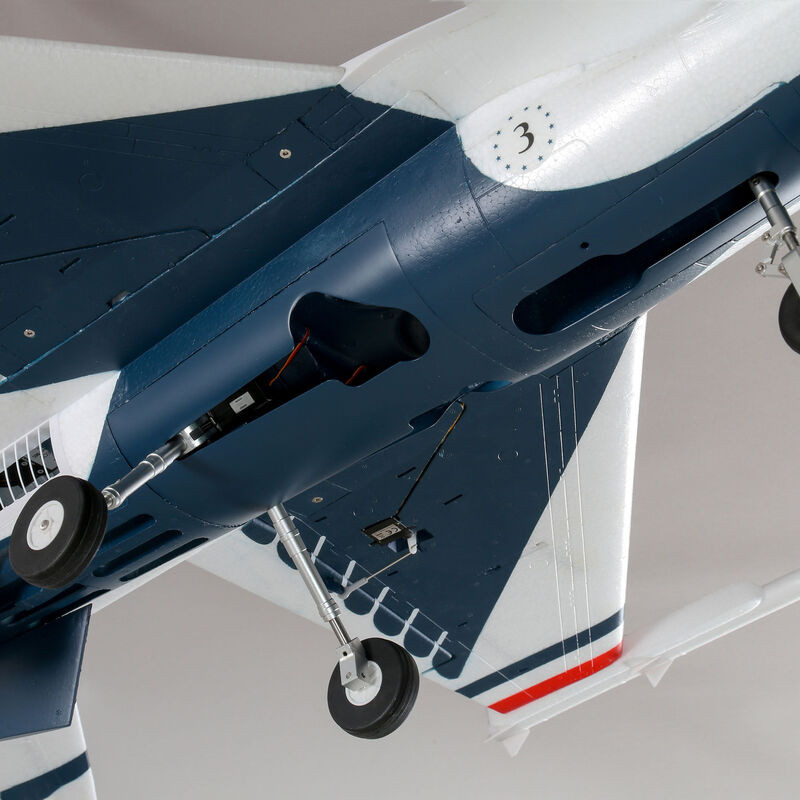 Jet F-16 Thunderbirds 70mm EDF Jet BNF Basic with AS3X and SAFE Select- FLASH RC