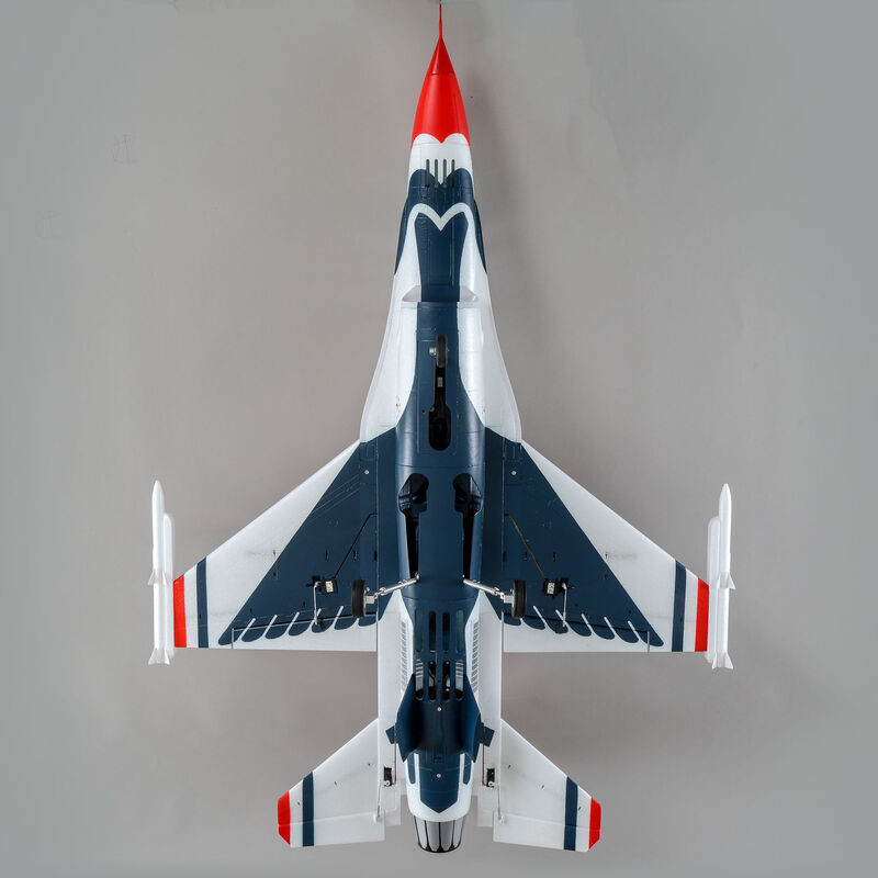 Jet F-16 Thunderbirds 70mm EDF Jet BNF Basic with AS3X and SAFE Select- FLASH RC