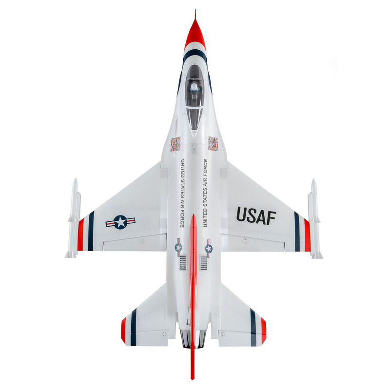 Jet F-16 Thunderbirds 70mm EDF Jet BNF Basic con AS3X y SAFE Select- FLASH RC