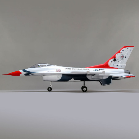 Jet F-16 Thunderbirds 70mm EDF Jet BNF Basic with AS3X and SAFE Select- FLASH RC
