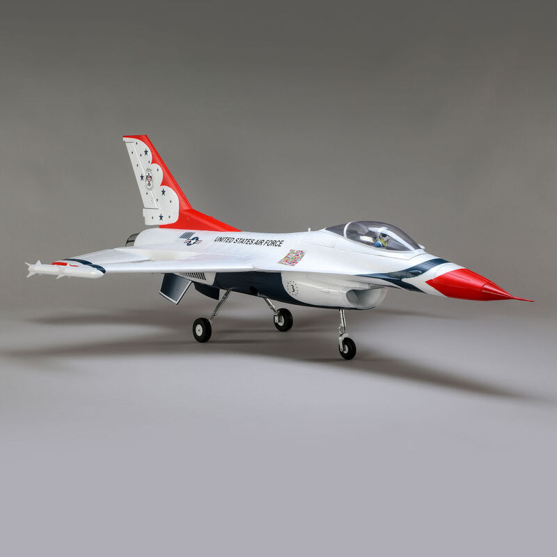 Jet F-16 Thunderbirds 70mm EDF Jet BNF Basic avec AS3X et SAFE Select- FLASH RC