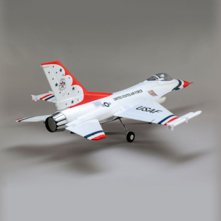 Jet F-16 Thunderbirds 70mm EDF Jet BNF Basic con AS3X y SAFE Select- FLASH RC