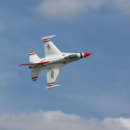 Jet F-16 Thunderbirds 70mm EDF Jet BNF Basic con AS3X y SAFE Select- FLASH RC