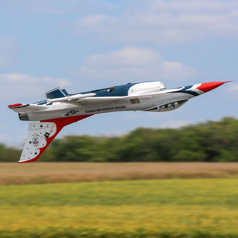 Jet F-16 Thunderbirds 70mm EDF Jet BNF Basic mit AS3X und SAFE Select- FLASH RC
