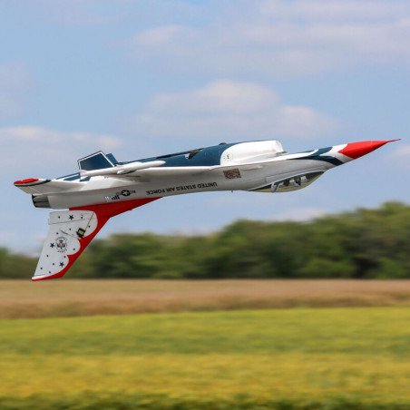 Jet F-16 Thunderbirds 70mm EDF Jet BNF Basic avec AS3X et SAFE Select- FLASH RC