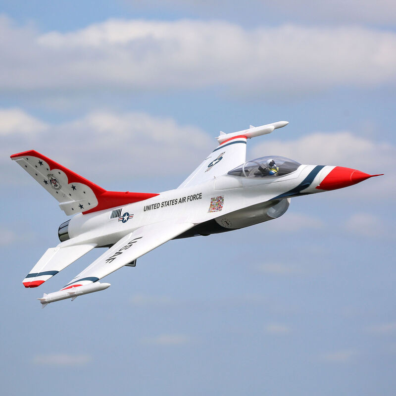 Jet F-16 Thunderbirds 70mm EDF Jet BNF Basic mit AS3X und SAFE Select- FLASH RC