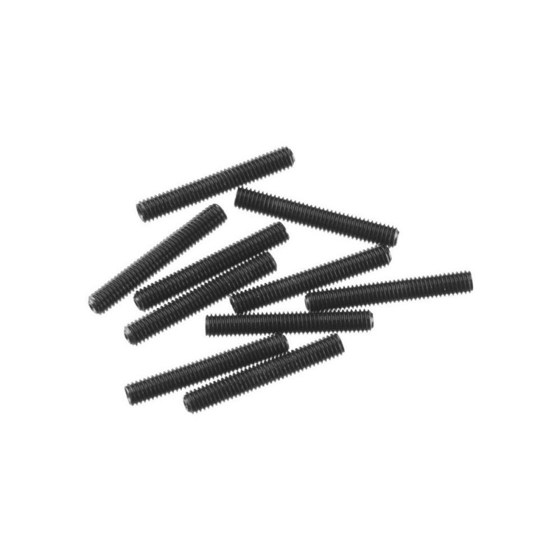 RC Car Parts - AXIAL AXA0187 Set Screw M3x20mm Black (10) - FLASH RC