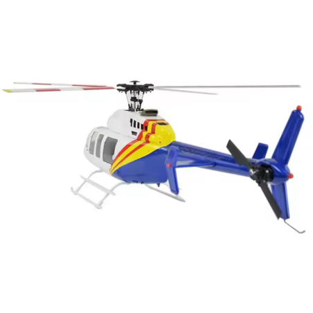 Fuselage Helicoptere 470 size BELL 407 Bleu et Blanc version KIT