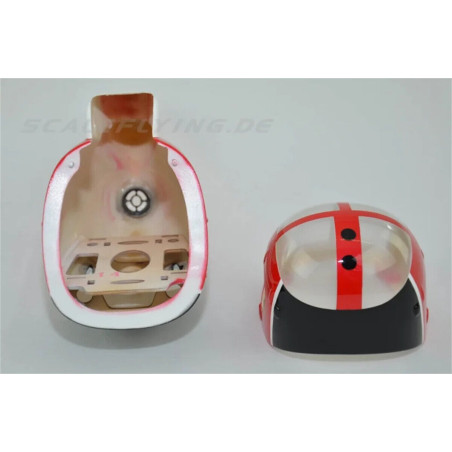 Fuselage Helicoptere classe 250 - MD500D peinture police rouge