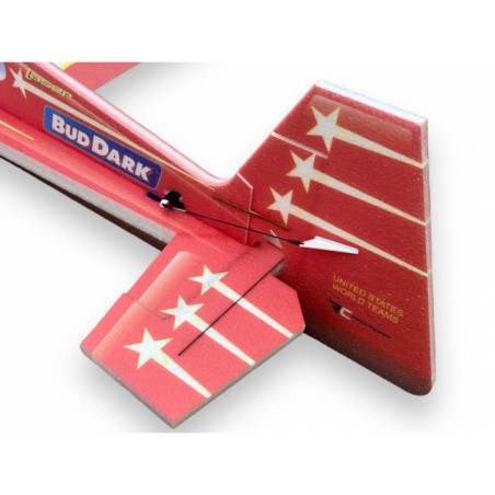 Avion RC Factory Laser XL  rouge env.1.06m - FLASH RC