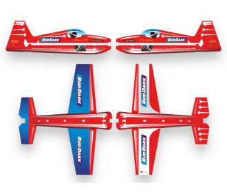 RC Plane Factory Laser XL rojo aprox.1.06m- FLASHRC 2