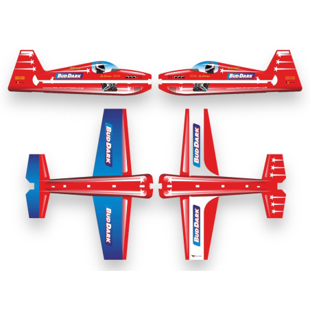 RC-Flugzeug Factory Laser XL rot ca.1.06m- FLASHRC