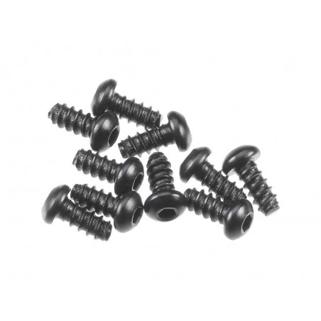 Ricambi per auto RC - AXIAL AXA0422 Bussola esagonale a bottone filettato Hd M2.6x6mm Blk - FLASH RC