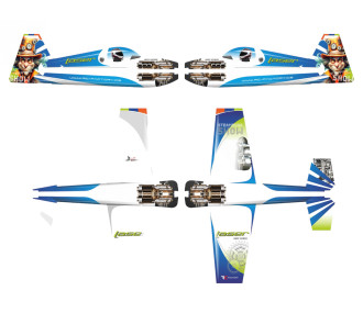 RC-Flugzeug Factory Laser XL Blau ca.1.06m - FLASH RC 2