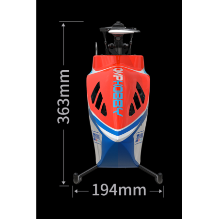 Helicóptero OMPHOBBY M7 - Naranja
