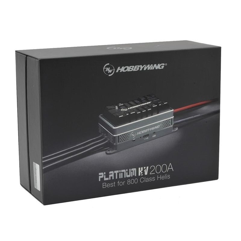 Brushless - Brushless Controller 6-14S 200A-HV Opto Platinum Pro V4.1 HOBBYWING - FLASH RC